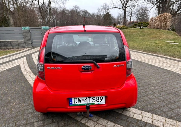 Subaru Justy cena 12500 przebieg: 119000, rok produkcji 2008 z Iwonicz-Zdrój małe 379